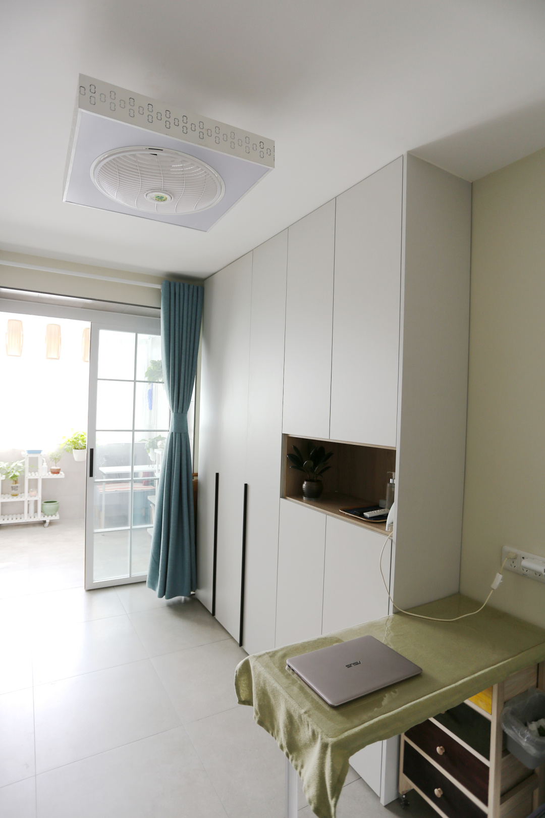 88平双阳台现代简约风格,一室一厅大阳台小户型装修老房子