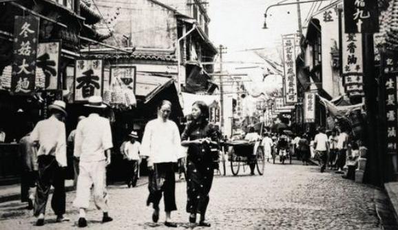 民国上海滩摆摊,中国的地摊文化