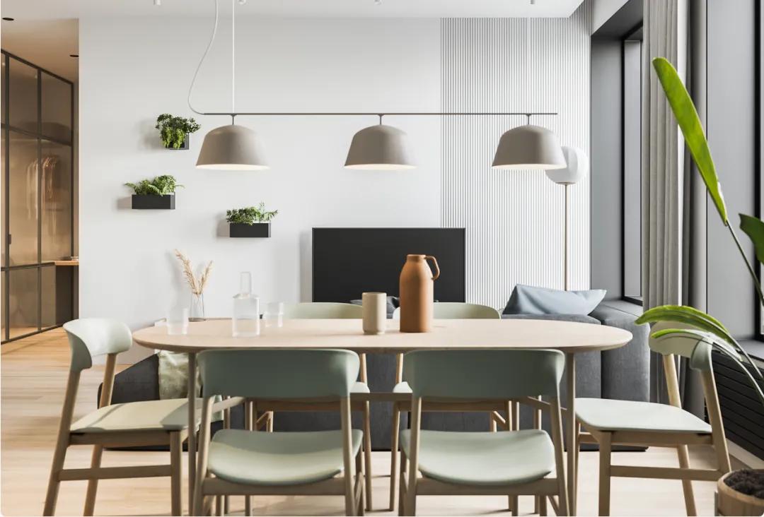 64㎡两房一厅的小空间设计，清新舒适，看完想把家里砸了