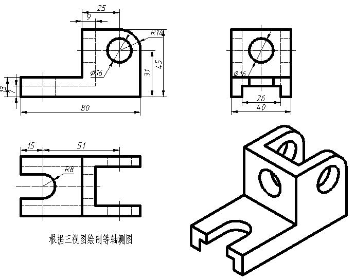 cad练习图纸45张教程初学者,cad图练习题300道