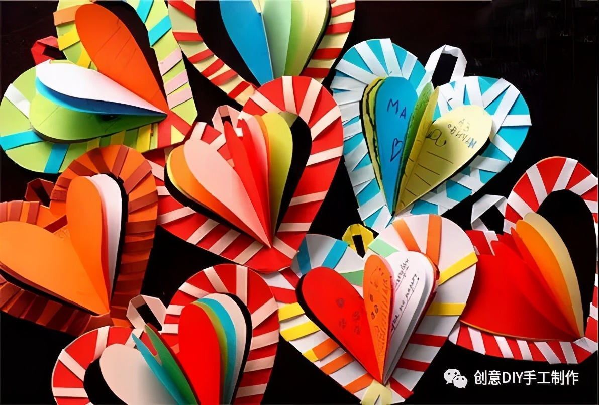 暑假陪孩子做手工，做一个心意满满的心形书