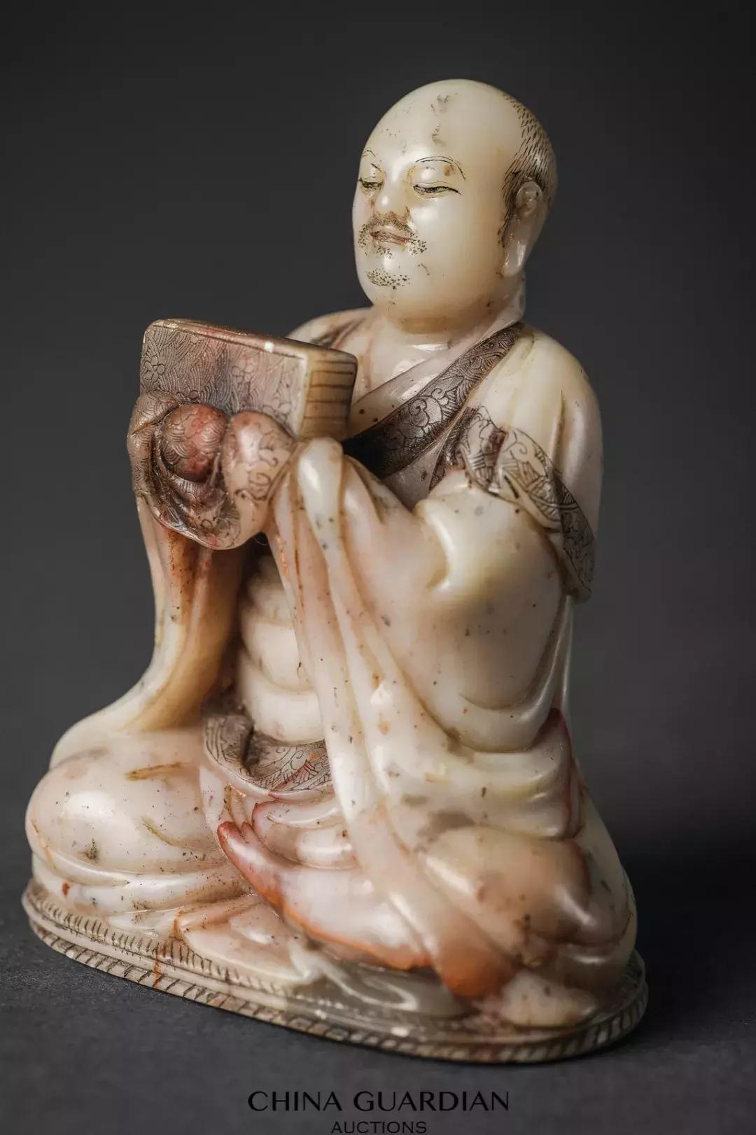 中国嘉德拍卖寿山石雕罗汉纪录,寿山石雕件收藏鉴赏