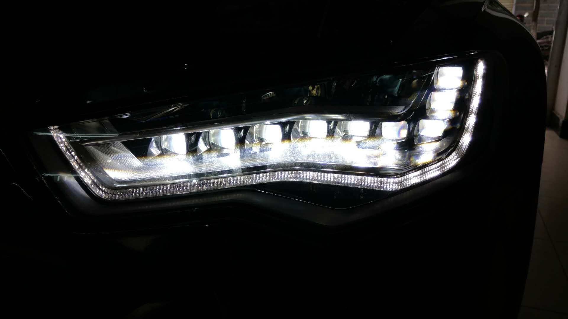 苏州奥迪a6大灯改装led大灯,长沙改led汽车大灯