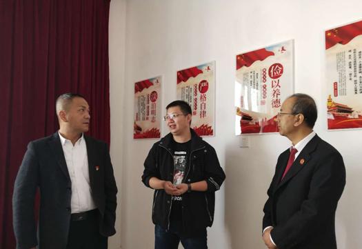 中院院长到人民法庭调研指导,院领导到杨庄法庭调研