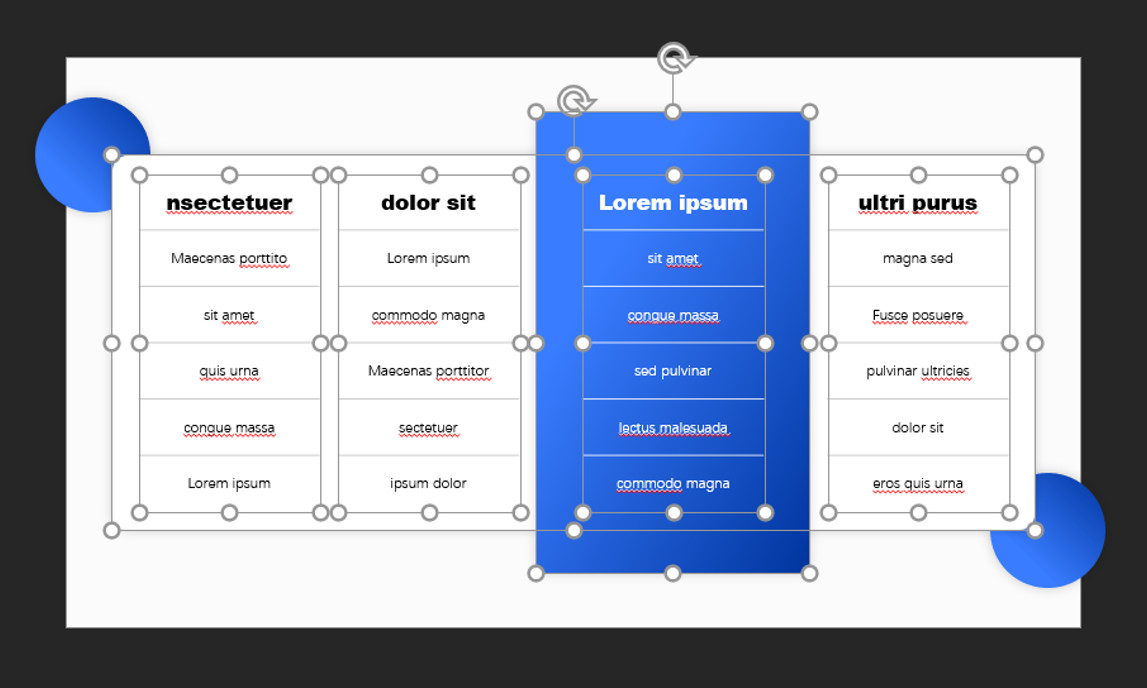 一个矩形做一个高逼格ppt,ppt蓝色科技风的矩形制作