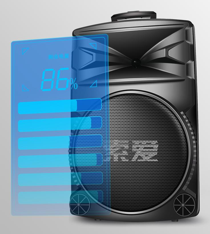它就是广场舞的必备网红款索爱A89WM拉杆音箱