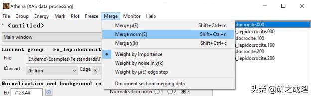 手把手教你使用Athena|同步辐射吸收谱数据处理必备技能！