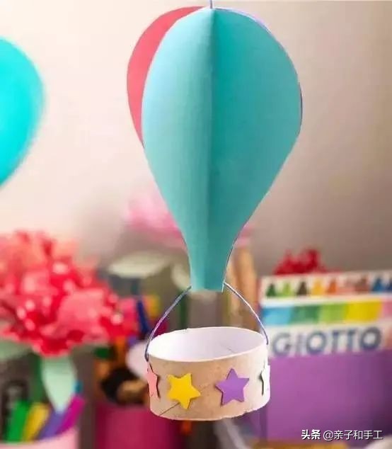 幼儿园气球手工贴画,创意手工气球印画