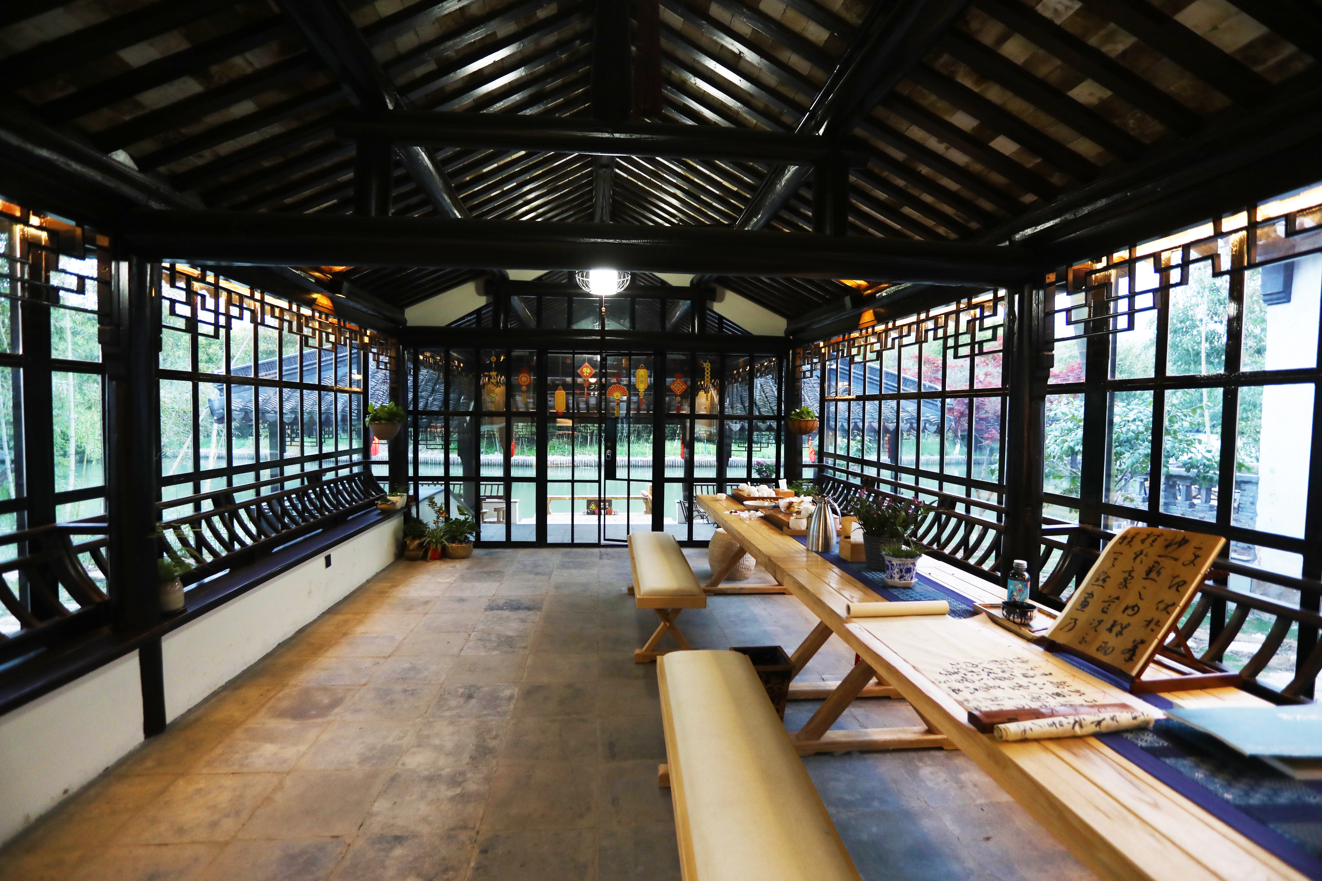 常熟沙家浜一日游结束,常熟水上花田沙家浜