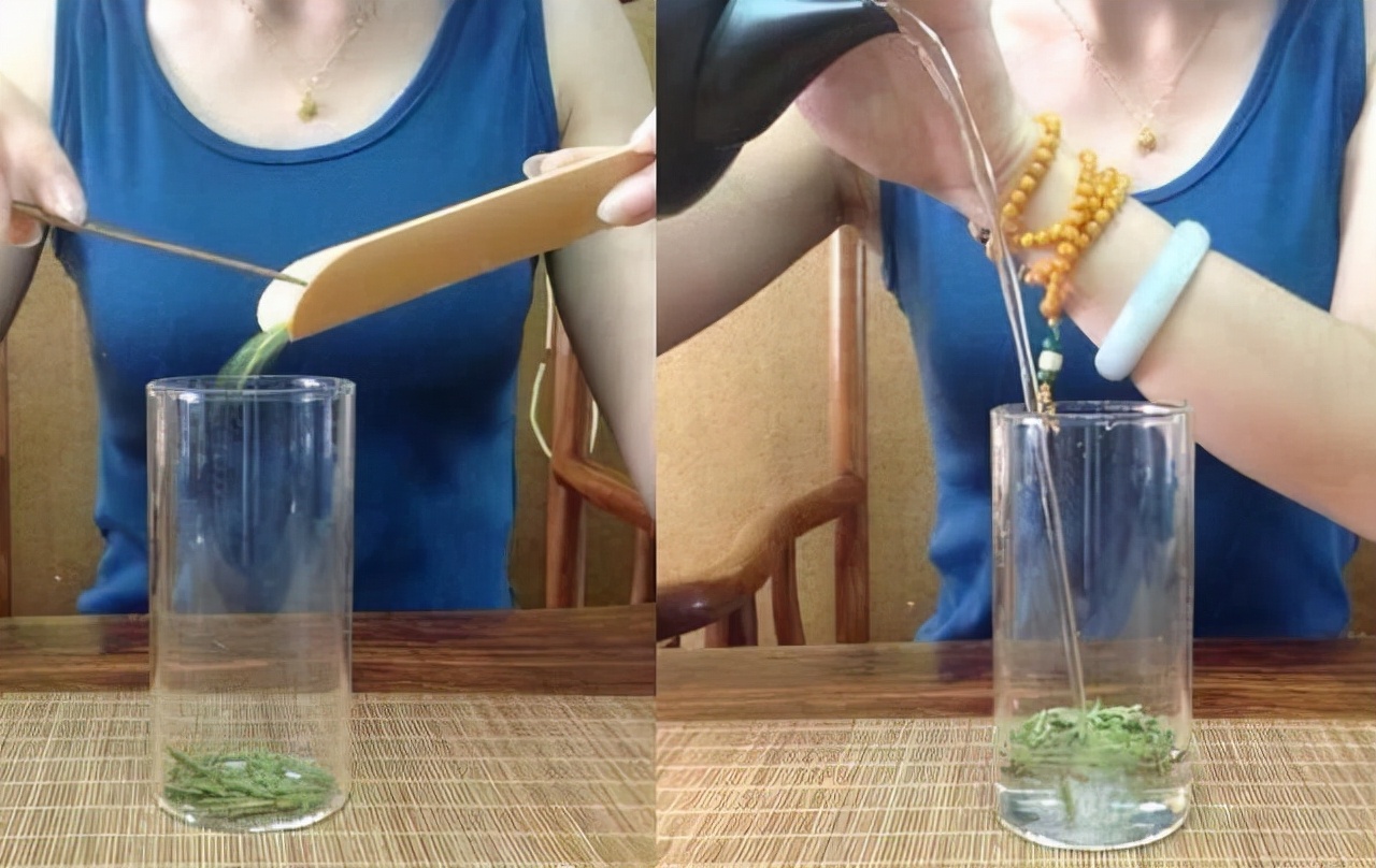 绿茶冲泡方法先放茶还是先倒水,泡绿茶时先放茶叶还是先放水