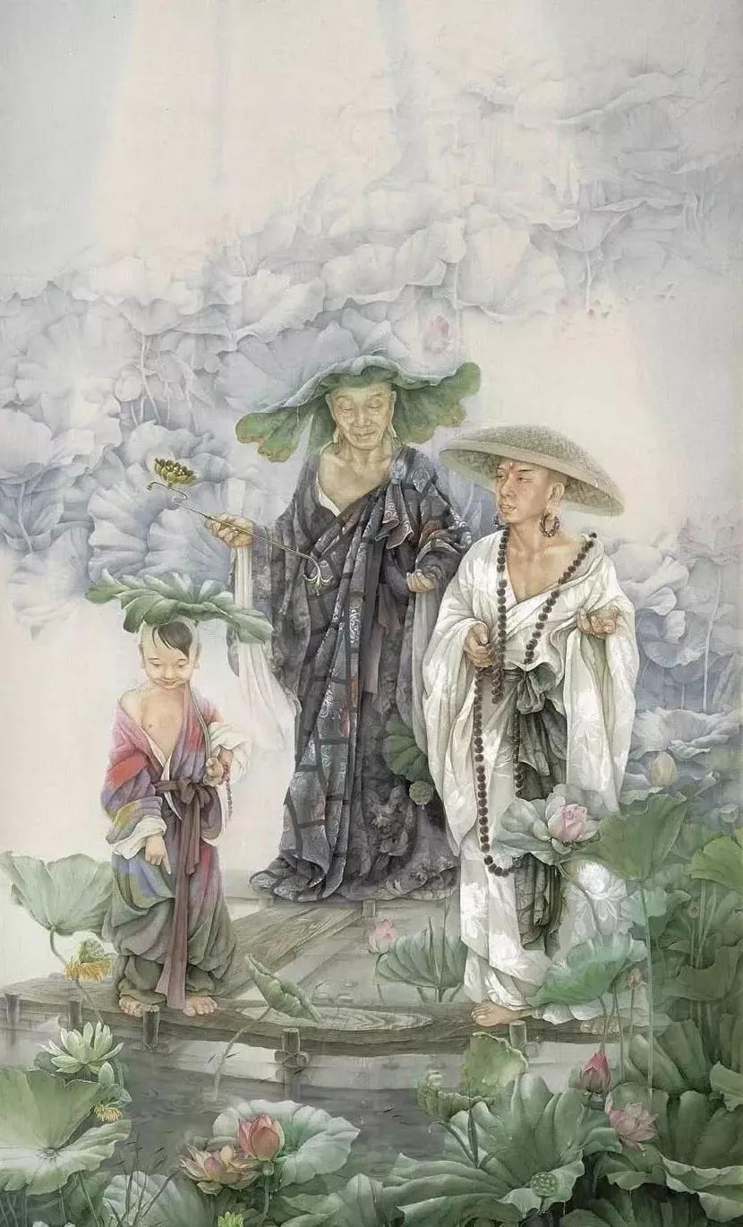 工笔人物老人画法,工笔寿星图多少钱