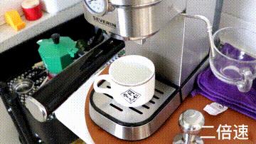 十五秒学会三段咖啡拉花,半自动意式咖啡机使用技巧