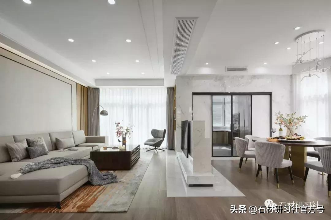 大理石现代极致设计,现代简约天然大理石款式推荐