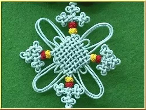 小学生中国结的编法图解,中国结蝴蝶挂件的编法图解