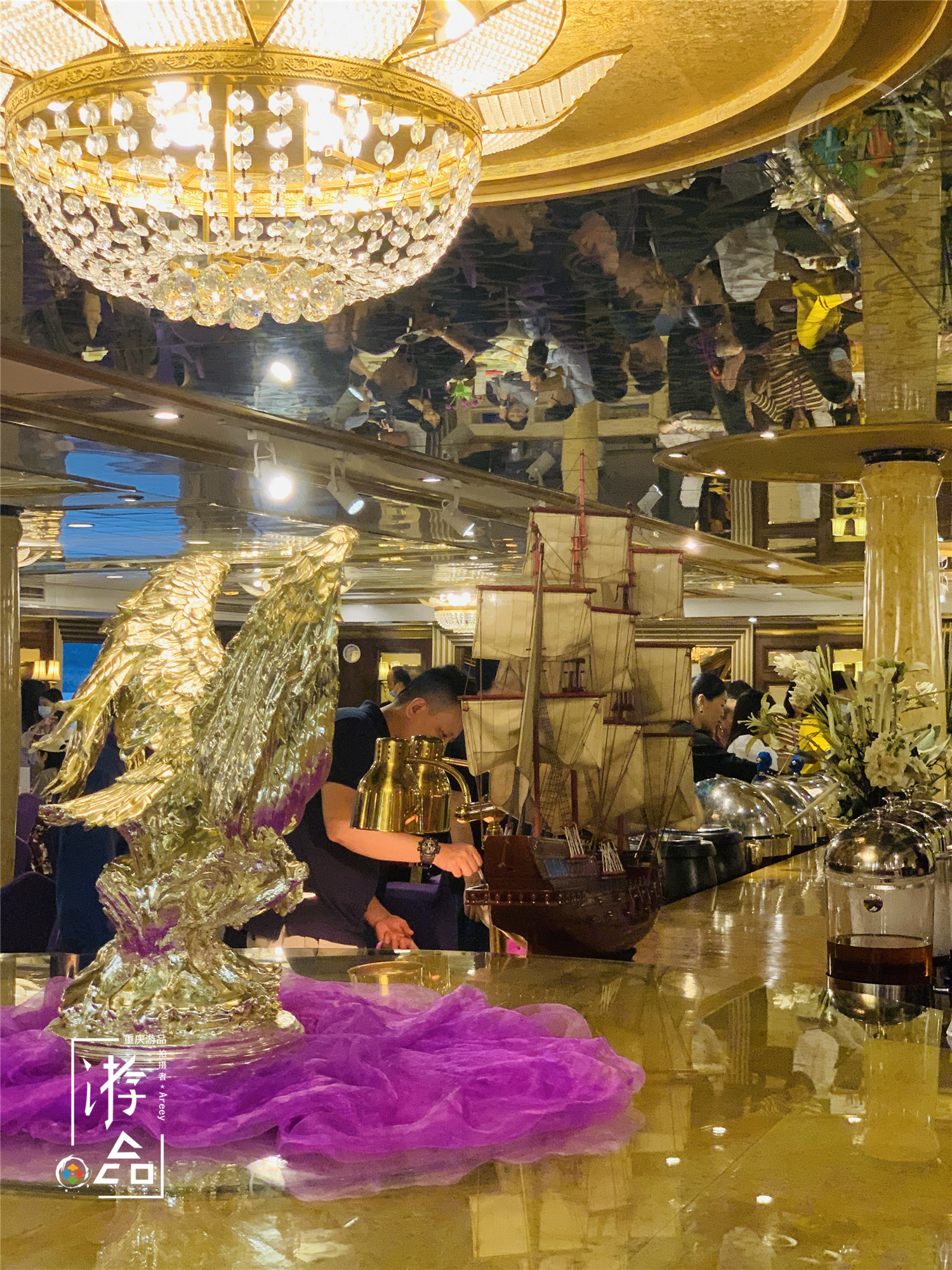 重庆黄金游轮怎么玩,重庆黄金2号豪华游轮自助餐