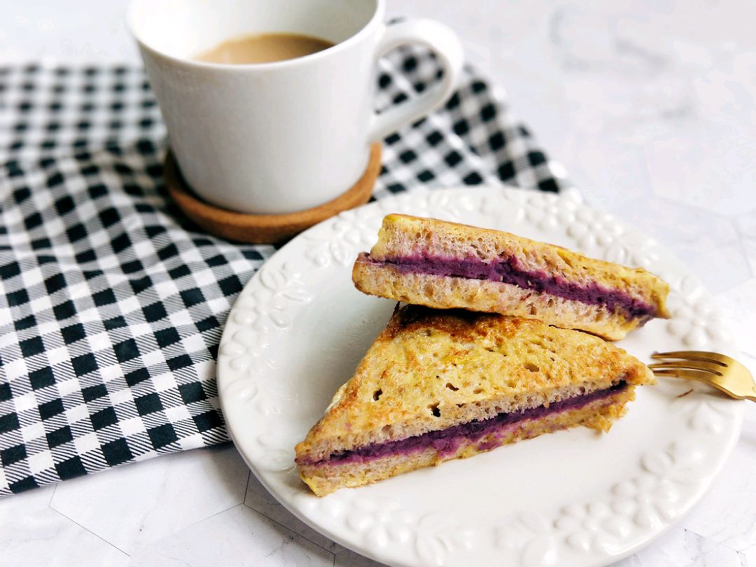 全麦吐司西多士紫薯,全麦紫薯西多士的功效