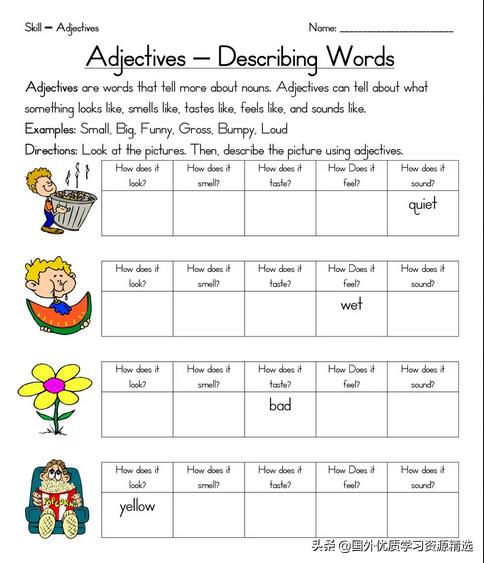 英语形容词的用法归纳总结,英语语法中名词的用法