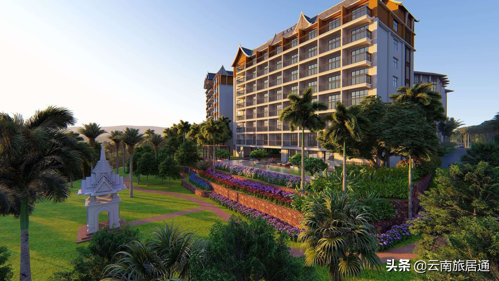 西双版纳金河湾loft,西双版纳山景水系风情度假别墅