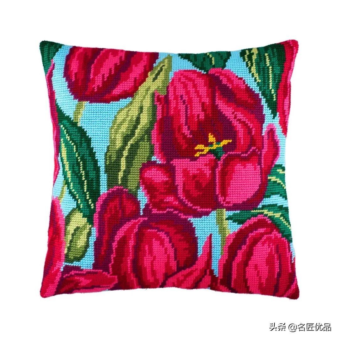 旧物利用!毛线用不完就用来刺绣,这才是十字绣最让人佩服的绣法