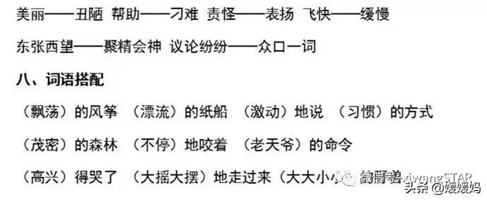 部编版四年级上册语文期末知识点,人教版2021二年级语文期末必考题