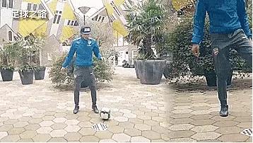 足球花式教学彩虹过人,花式足球贾尼尔起球教学