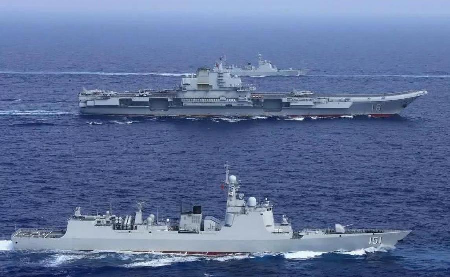 辽宁舰和山东舰联合军演,台海军演山东舰航母编队装备