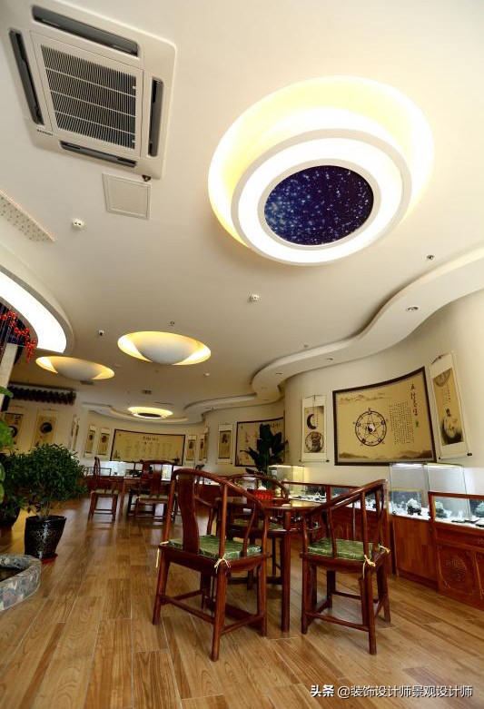 50平米禅意中医养生馆设计图,中医养生理疗会所设计