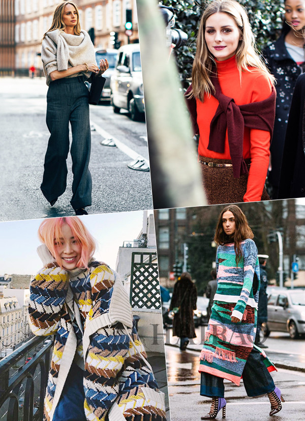 冬季毛衣如何叠穿显高级,宽松毛衣叠穿搭配