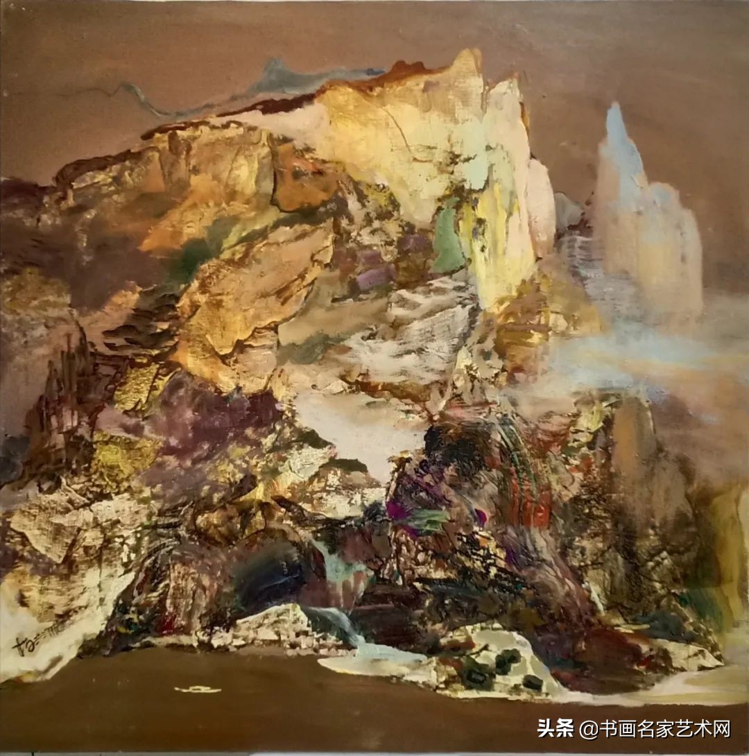 杨兴雅意向山水油画作品欣赏,艺术中国杨建宏绘画作品鉴赏