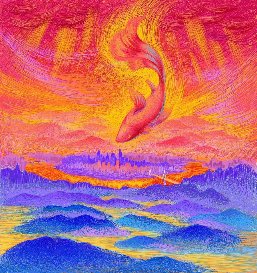 描摹梦境的魔术师，靠画“圈圈”火遍全网