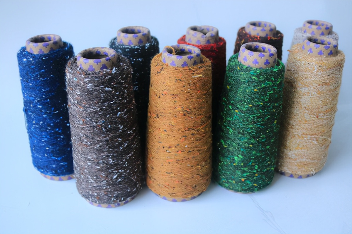 纱线创意作品,花式竹节纱线