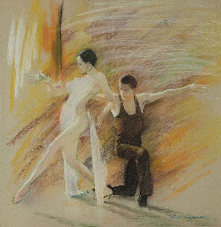 柠檬汁氤在水中　角落里美人如茵——画家赵鹰的写意油画