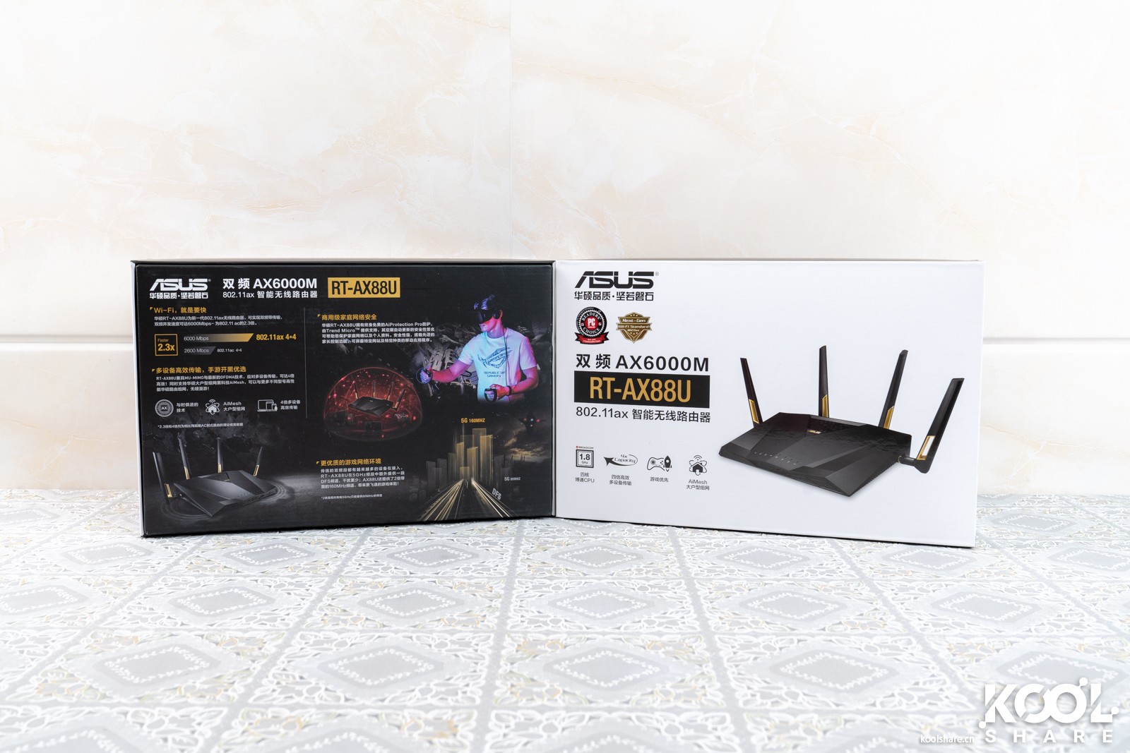 华硕路由器rt-ax86u新款拆解,华硕asusrt-ax68u电竞wifi6路由器