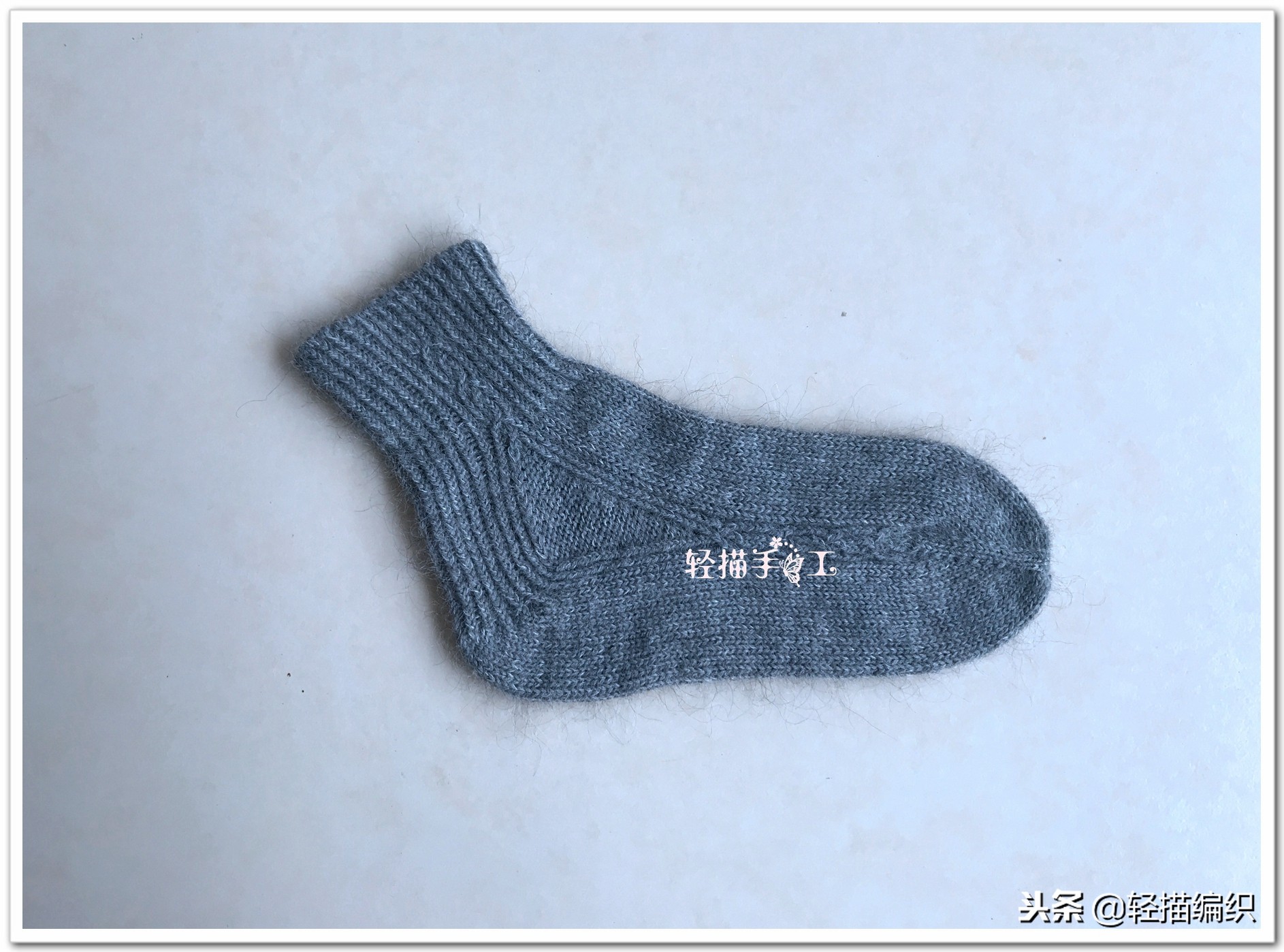 从脚尖开始往下织的毛线袜,手编毛线袜从脚尖开始编织