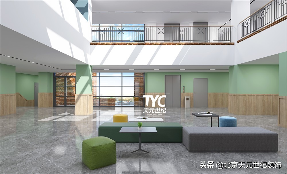 天津400平办公室设计案例,天津400平办公室装修案例