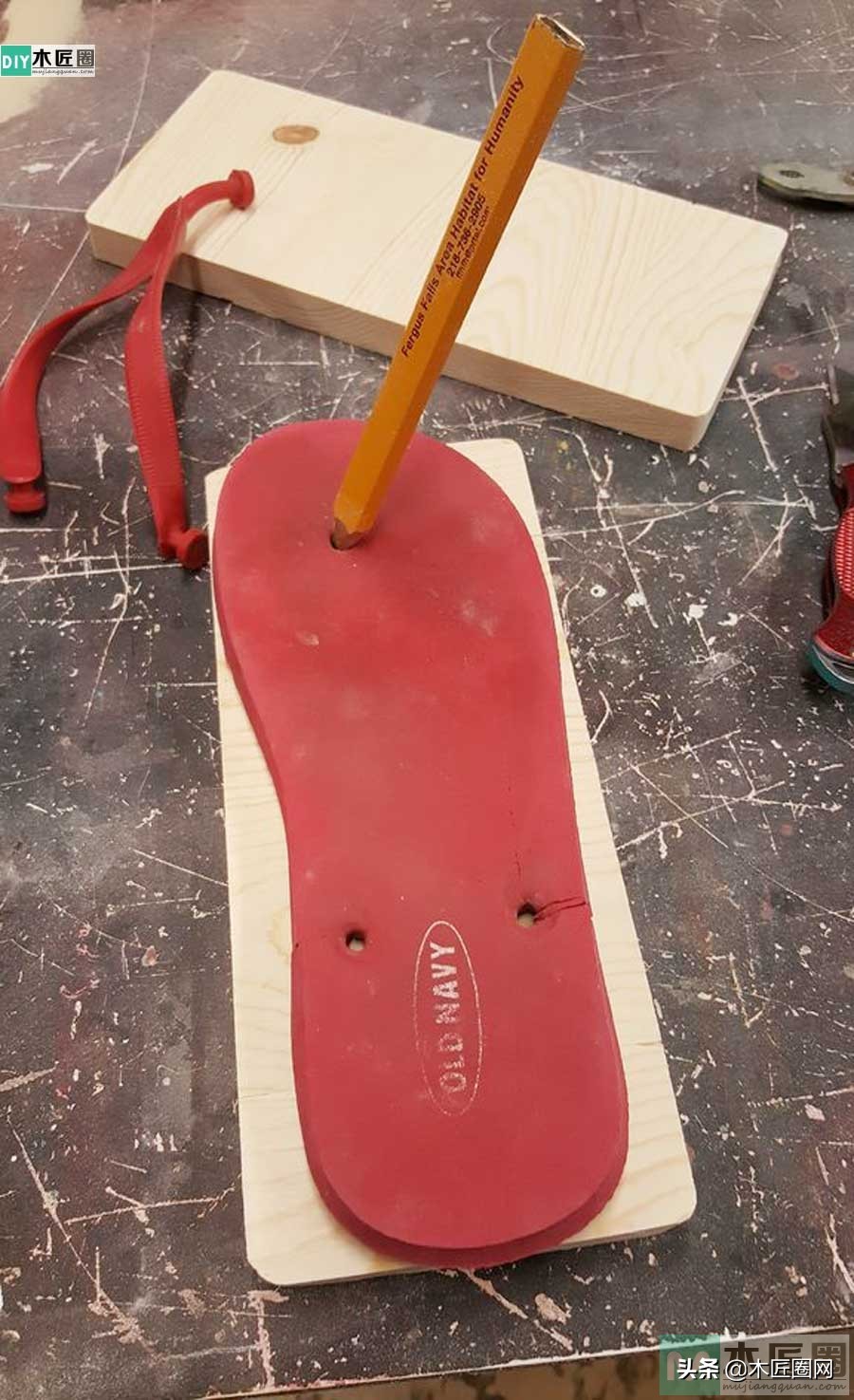 最简单的手工拖鞋方法,手工单拖鞋制作过程