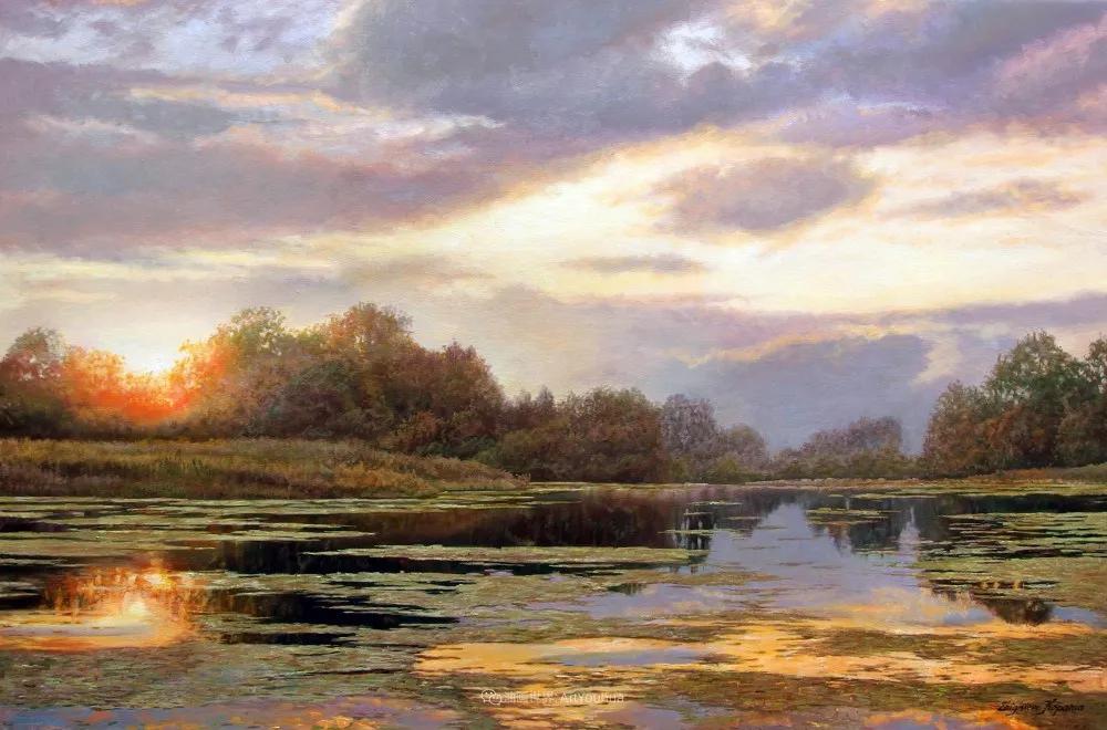 世界著名大师花卉油画,油画漂亮风景画