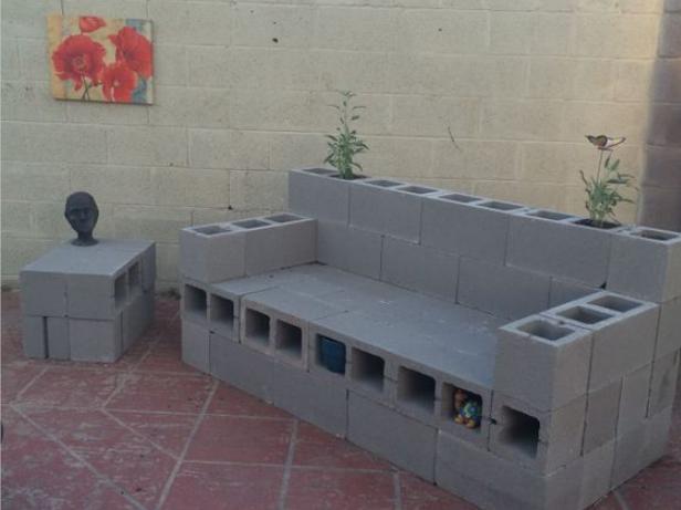 空心砖庭院种花设计,空心砖自制庭院花园