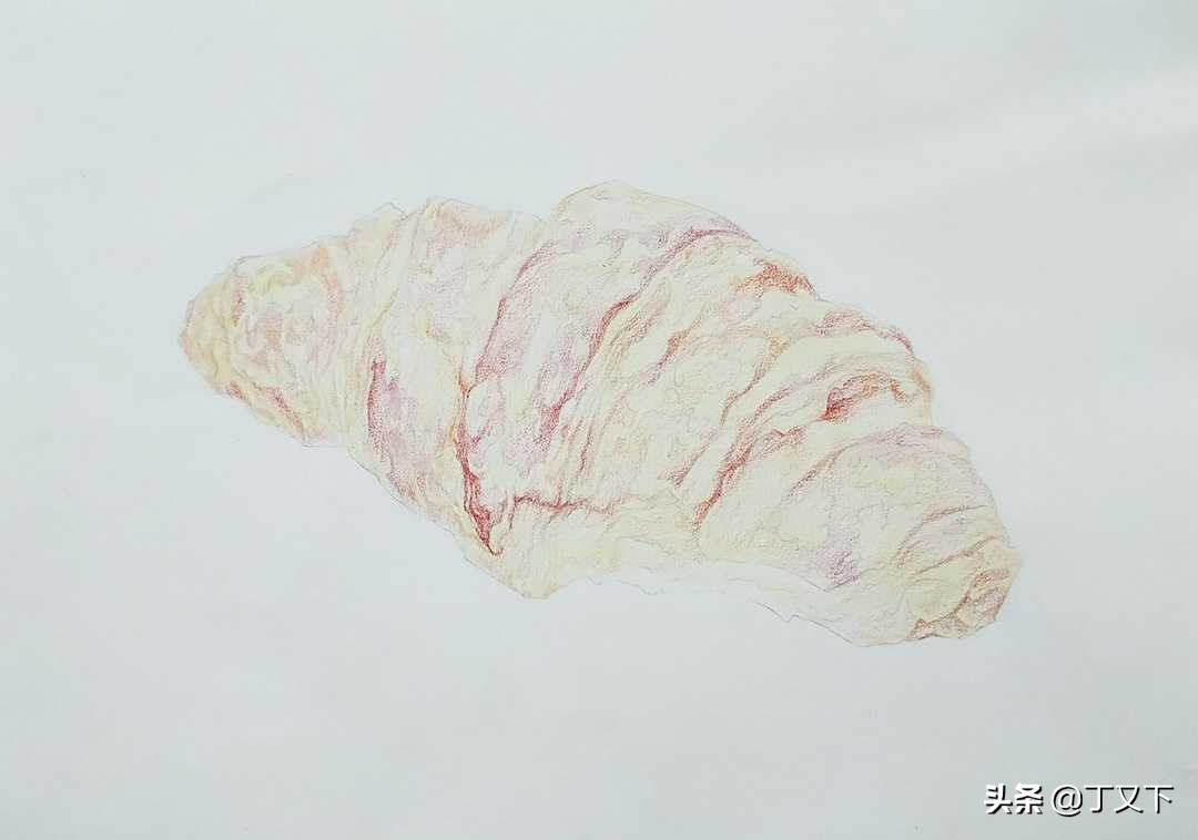 如何用彩铅画出真实的面包,彩铅入门必学500例蛋糕