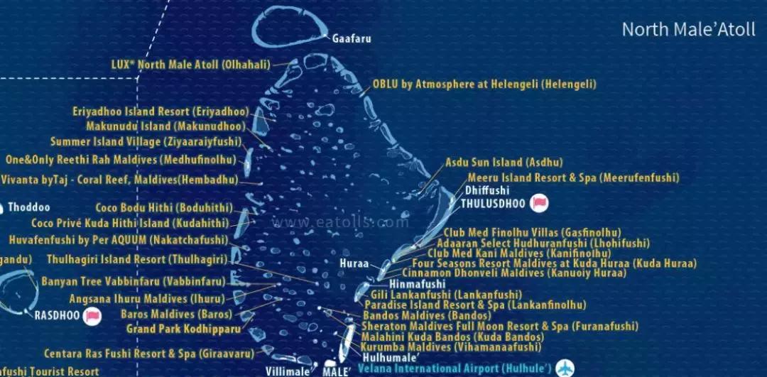 马尔代夫南马累环礁,马尔代夫马累岛旅游攻略