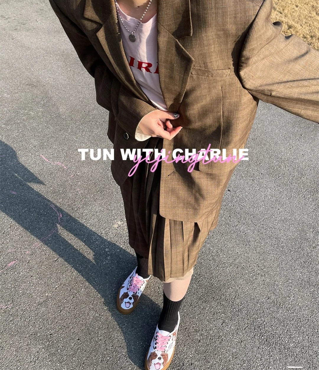 跟着抖音时尚穿搭博主学了一下,跟着博主打卡