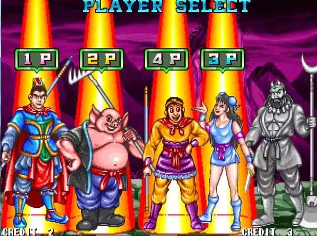 那些可以四人玩的街机游戏，不怕虎一样的敌人