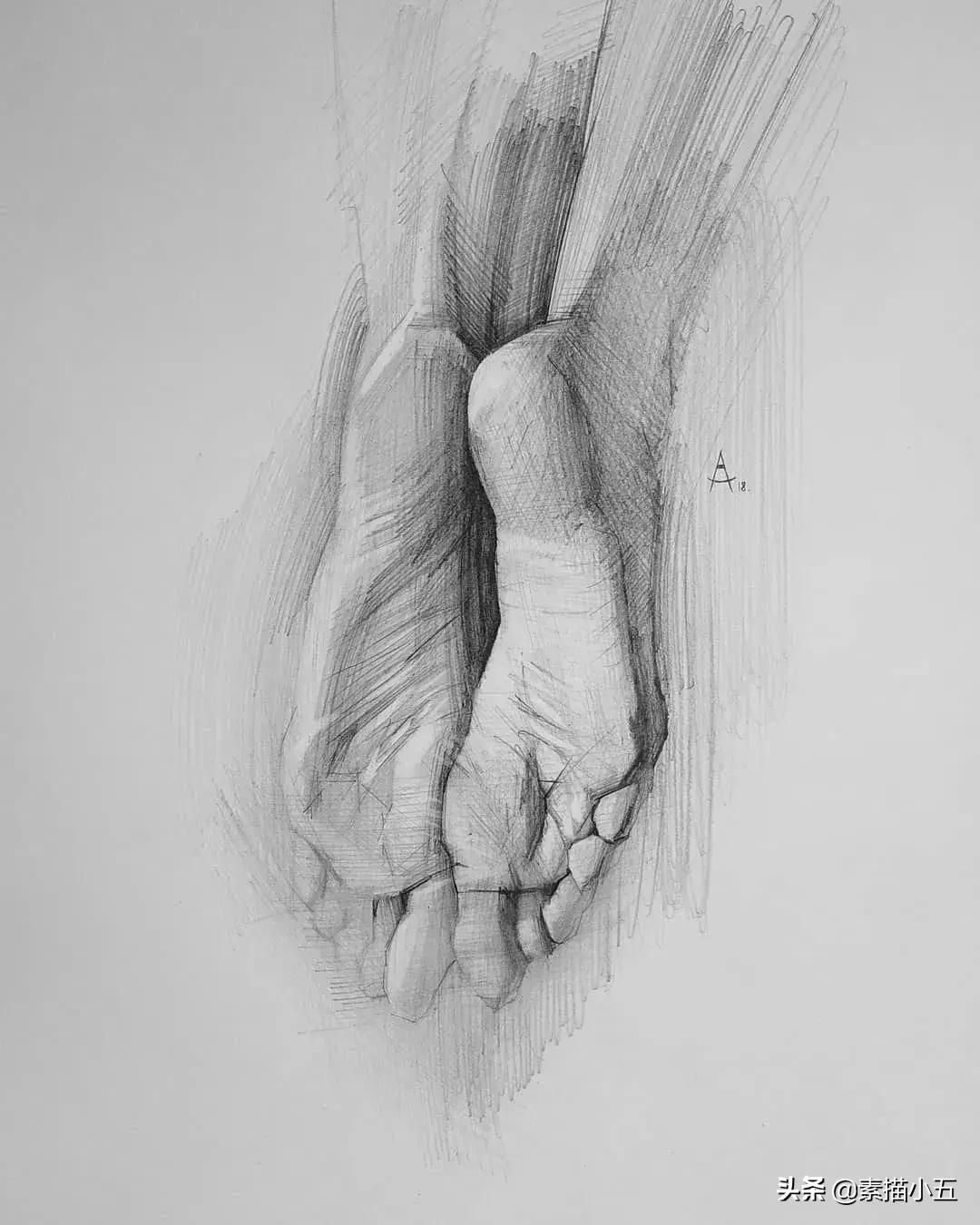 他画的素描无与伦比,他画的画栩栩如生让人拍案叫绝