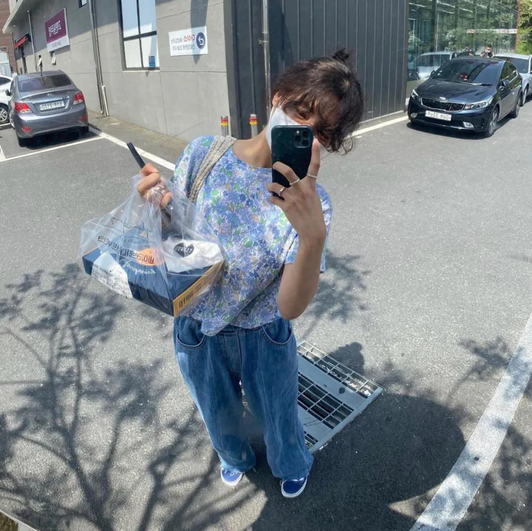 碎花婴儿蓝,婴儿蓝搭配