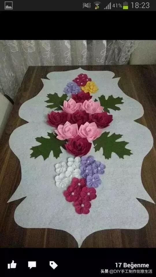 不织布手工花朵diy图册,制作不织布diy手工小花