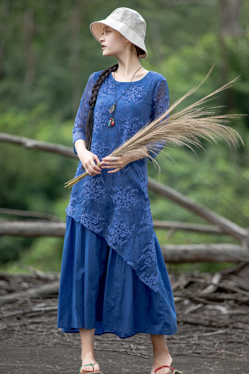 母亲节礼物手工简单的裙子,母亲节礼物中国风连衣裙