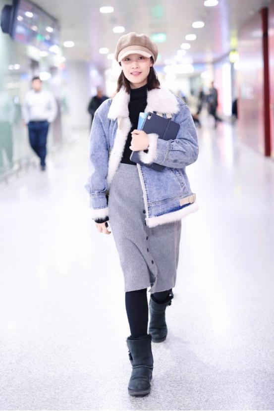 蓝盈莹的穿搭品味不输时尚博主,蓝盈莹同款梨花烫穿搭