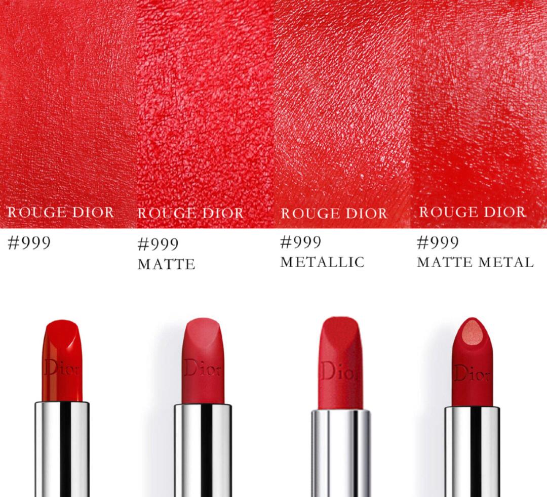 迪奥999matte和velvet有什么区别,迪奥999哪个版本最有气场