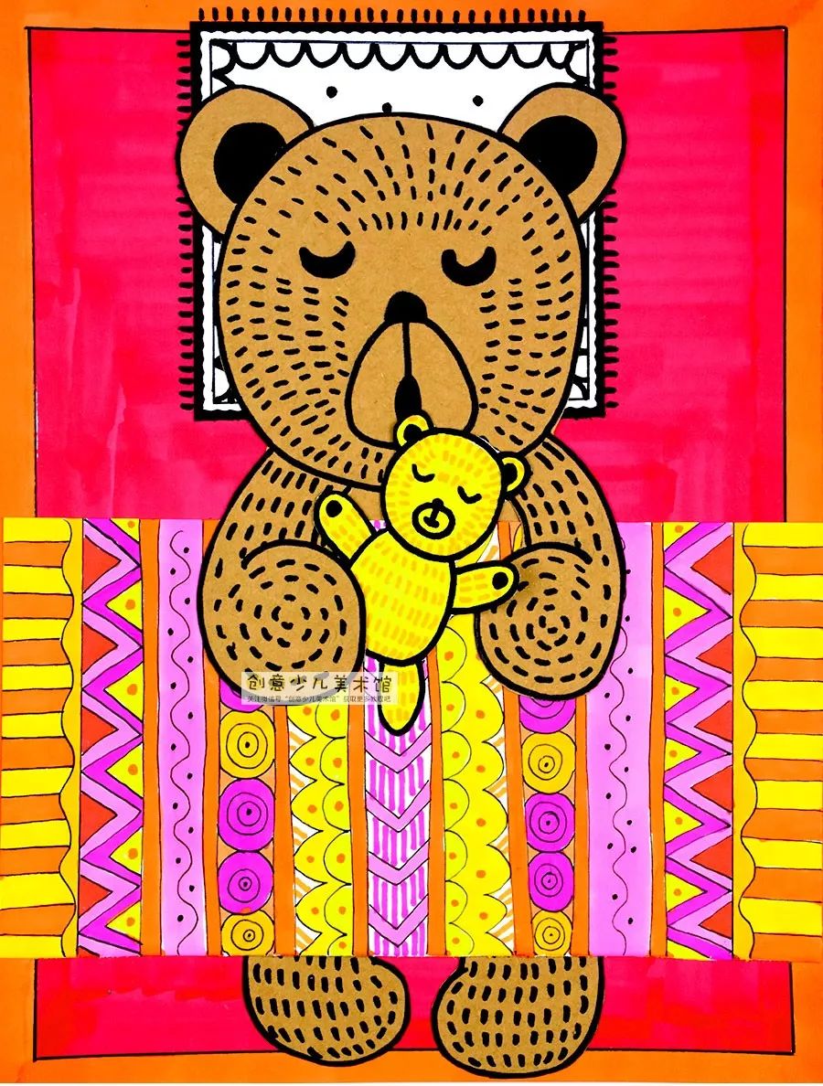 蘑菇房子儿童画教程,创意儿童画教程