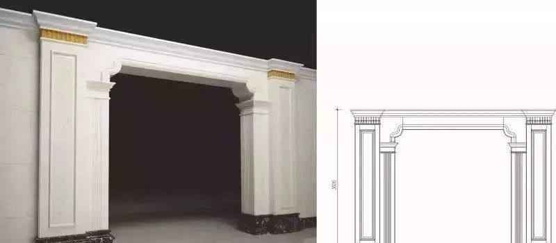 大理石极简垭口门套什么时候装,大理石垭口门套收边几公分好看